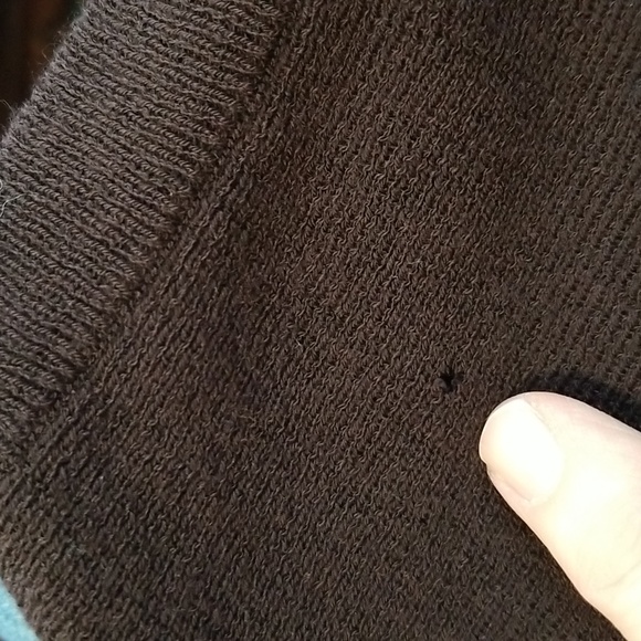 EILEEN FISHER Vintage 90s Wool Knit A-line Skirt Brown Petite Small FLAWED - Picture 7 of 7